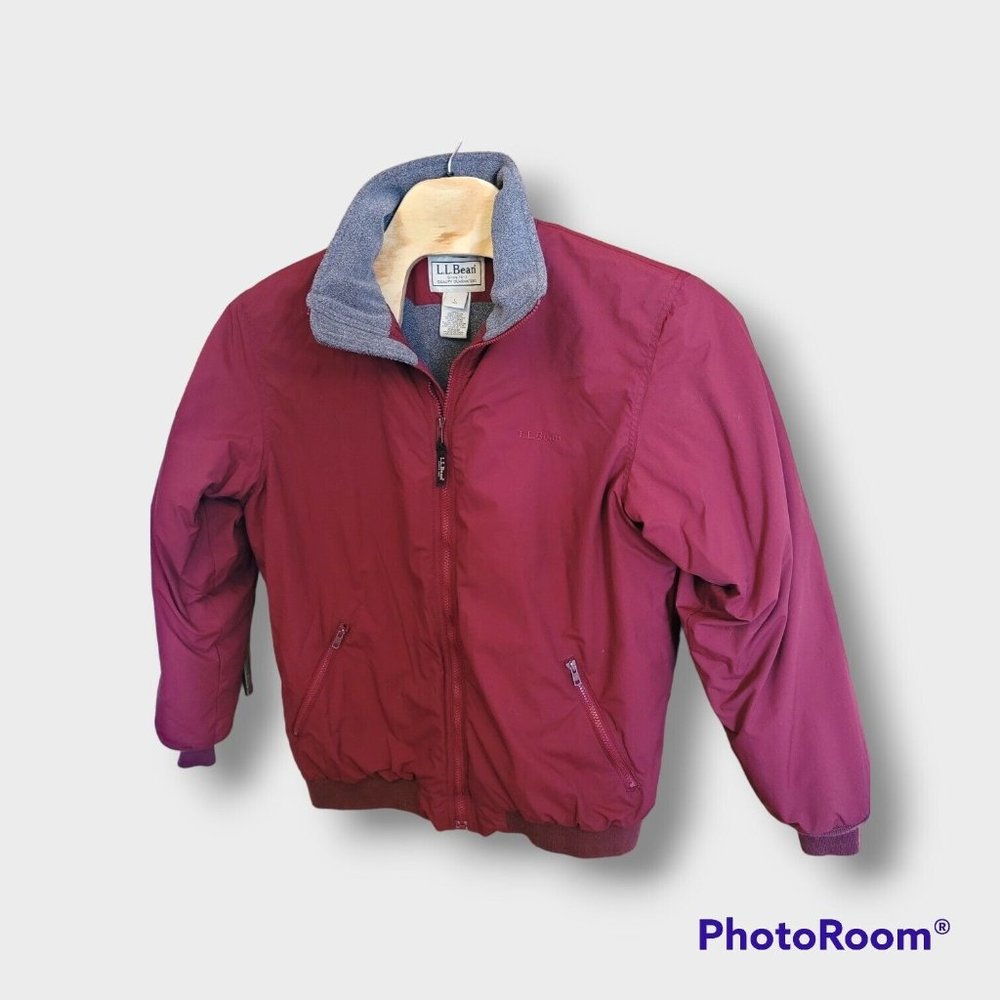 Maroon LL Bean Jacket Adult Size Large Tall